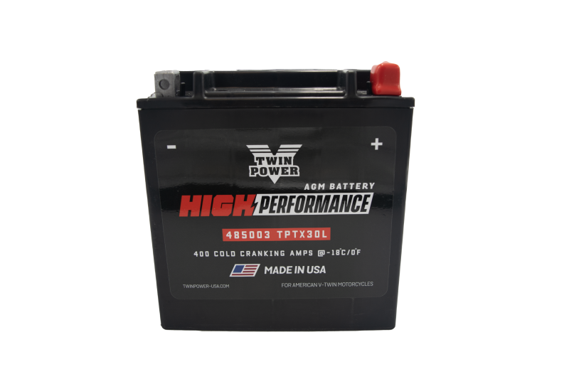 Twin Power YIX-30L High Performance Battery Replaces H-D 66010-97A Made in USA 400 CCA TwinPower Batteries  AXOPROS