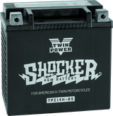 Twin Power YTX-14 Shocker Battery Replaces H-D 65948-00 220 CCA TwinPower Batteries  AXOPROS