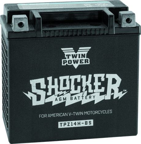 Twin Power YTX-14 Shocker Battery Replaces H-D 65948-00 220 CCA TwinPower Batteries  AXOPROS