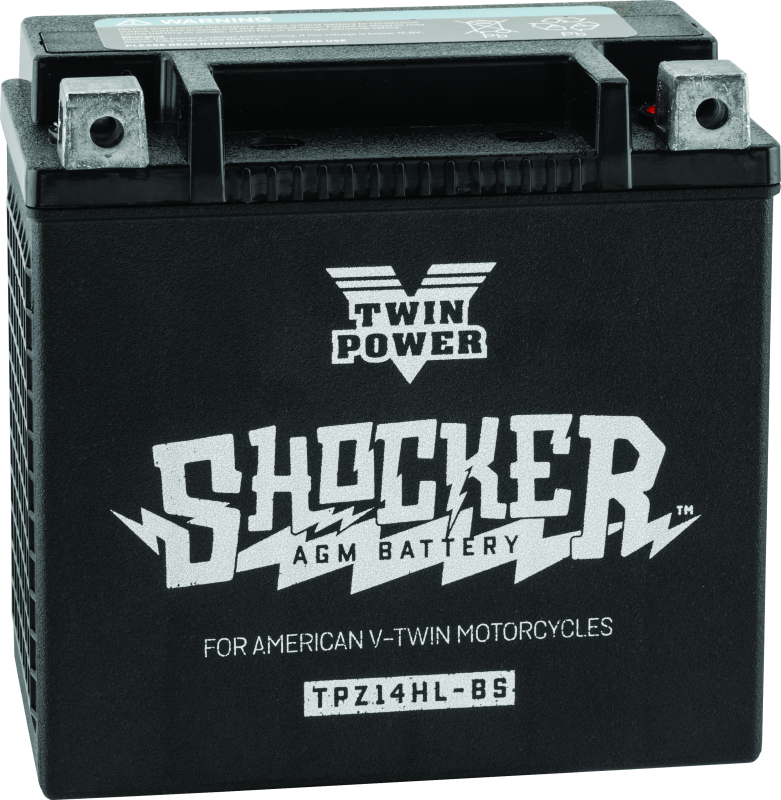 Twin Power YTX-14L Shocker Battery Replaces H-D 65958-04 220 CCA TwinPower Batteries  AXOPROS