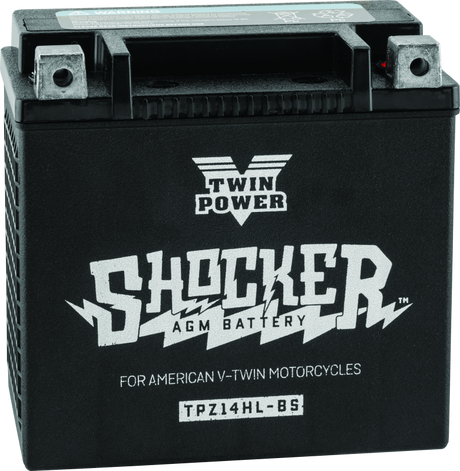 Twin Power YTX-14L Shocker Battery Replaces H-D 65958-04 220 CCA TwinPower Batteries  AXOPROS