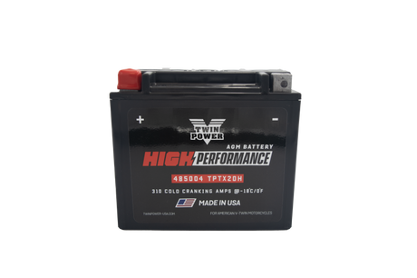 Twin Power YTX-20H High Performance Battery Replaces H-D 65991-82B Made in USA 310 CCA TwinPower Batteries  AXOPROS