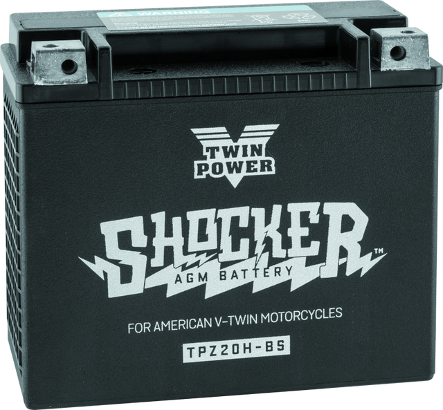 Twin Power YTX-20H Shocker Battery Replaces H-D 65991-82B 310 CCA TwinPower Batteries  AXOPROS