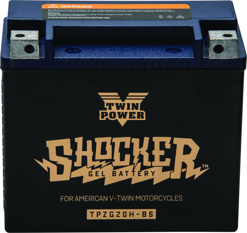 Twin Power YTX-20H Shocker Gel Battery Replaces H-D 65991-82B 310 CCA TwinPower Batteries  AXOPROS