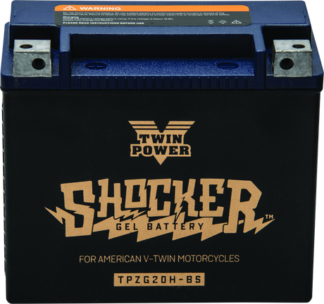 Twin Power YTX-20H Shocker Gel Battery Replaces H-D 65991-82B 310 CCA TwinPower Batteries  AXOPROS