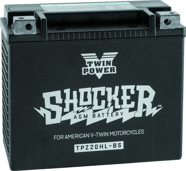 Twin Power YTX-20HL Shocker Battery Replaces H-D 65989-97A 310 CCA TwinPower Batteries  AXOPROS