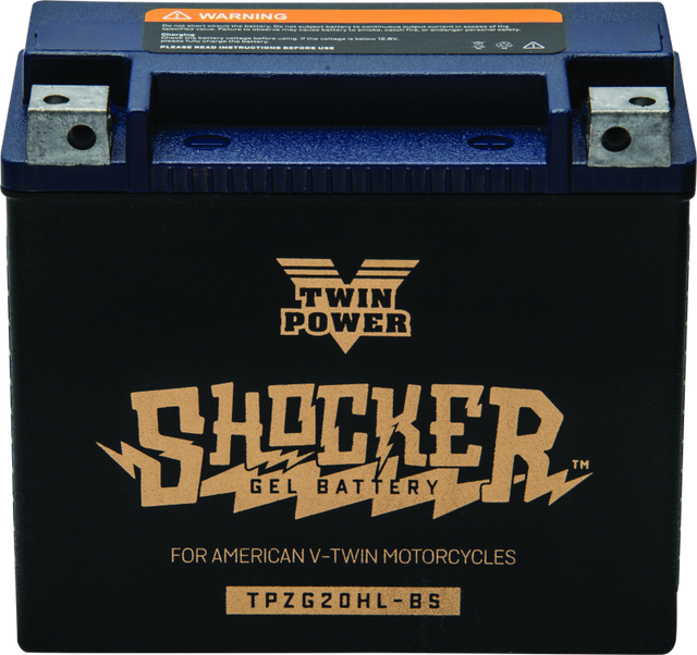 Twin Power YTX-20HL Shocker Gel Battery Replaces H-D 65989-97A 310 CCA TwinPower Batteries  AXOPROS