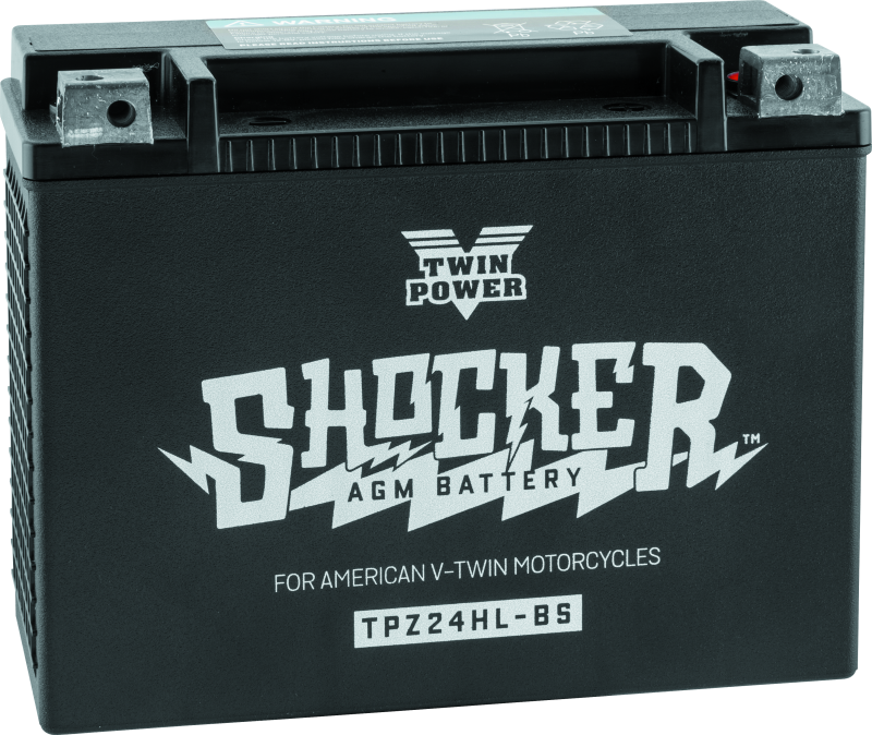 Twin Power YTX-24HL Shocker Battery Replaces H-D 66010-82A 410 CCA TwinPower Batteries  AXOPROS