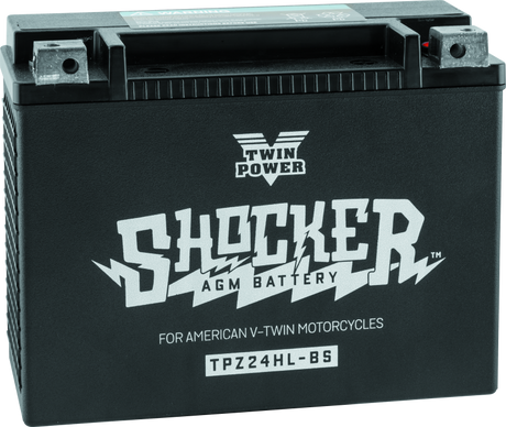 Twin Power YTX-24HL Shocker Battery Replaces H-D 66010-82A 410 CCA TwinPower Batteries  AXOPROS