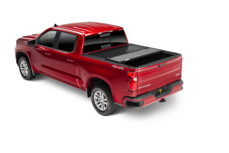 UnderCover 19-20 Chevy Silverado 1500 5.8ft Ultra Flex Bed Cover - Matte Black Finish Undercover Bed Covers - Folding  AXOPROS