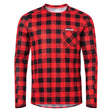 USWE Flannel Long Sleeve Lightweight Off-Road Jersey Flame Red - XL USWE Shirts  AXOPROS