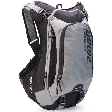 USWE Patriot MTB Protector Pack 15L - Grey/Black USWE Bags - Backpacks  AXOPROS