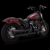 Vance & Hines 18-22 Harley Davidson Softail Eliminator 300 PCX Slip-Ons Exhaust - Black Vance and Hines Motorcycle Slip-On  AXOPROS