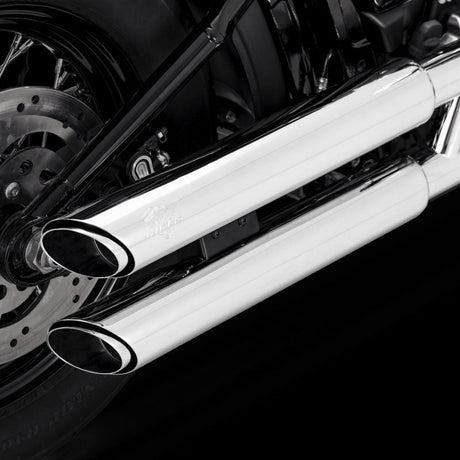 Vance & Hines 18-22 Harley Davidson Softail Twin Slash S/OS PCX Slip-On Exhaust - Chrome Vance and Hines Motorcycle Slip-On  AXOPROS