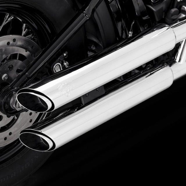 Vance & Hines 18-22 Harley Davidson Softail Twin Slash S/OS PCX Slip-On Exhaust - Chrome Vance and Hines Motorcycle Slip-On  AXOPROS