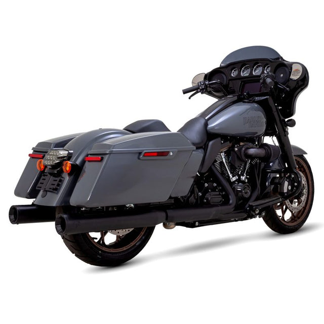 Vance & Hines HD Dresser 17-22 Eliminator 400 Black Slip-On Exhaust Vance and Hines Motorcycle Slip-On  AXOPROS