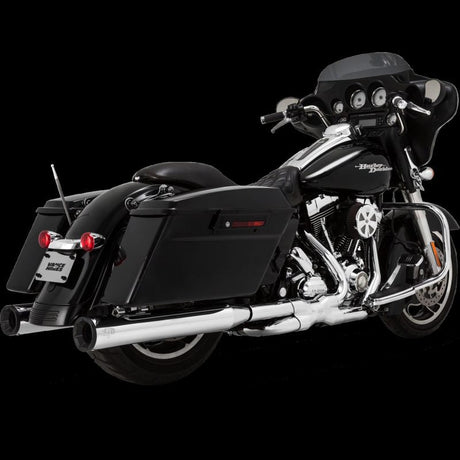 Vance & Hines HD Dresser 17-22 Eliminator 400 Chrome Slip-On Exhaust Vance and Hines Motorcycle Slip-On  AXOPROS