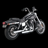 Vance & Hines HD Dyna 91-17 3In Twin Slash Slip PCX Slip-On Exhaust Vance and Hines Motorcycle Slip-On  AXOPROS
