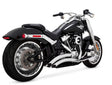 Vance & Hines HD Fatboy/Brkout 18-22 Br 2-2 Chrome PCX Full System Exhaust Vance and Hines Powersports Exhausts  AXOPROS