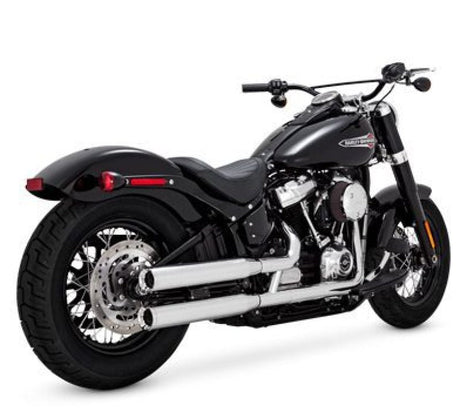 Vance & Hines HD Softail 18-22 Eliminator S/OS Chrome Slip-On Exhaust Vance and Hines Motorcycle Slip-On  AXOPROS