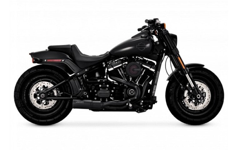 Vance & Hines HD Softail Fat Bob 18-22 HO 2-1 Black PCX Full System Exhaust Vance and Hines Powersports Exhausts  AXOPROS