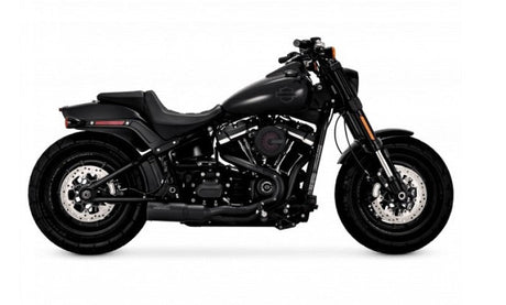 Vance & Hines HD Softail Fat Bob 18-22 HO 2-1 Black PCX Full System Exhaust Vance and Hines Powersports Exhausts  AXOPROS