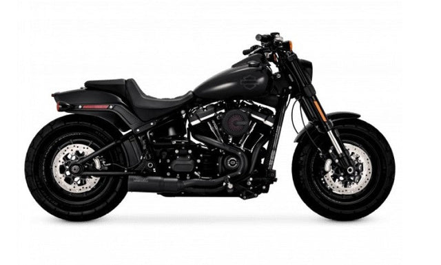Vance & Hines HD Softail Fat Bob 18-22 HO 2-1 Black PCX Full System Exhaust Vance and Hines Powersports Exhausts  AXOPROS