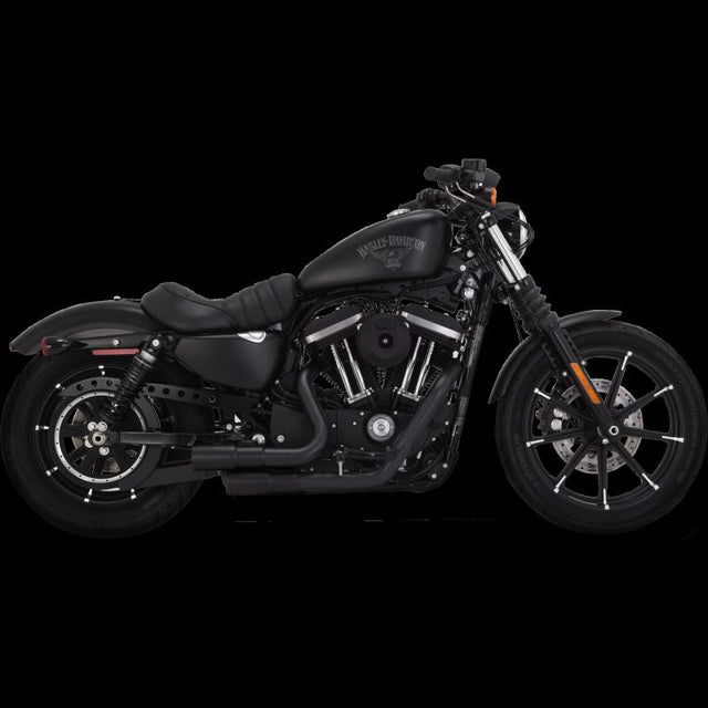 Vance & Hines HD Sportster 04-22 Mini Grenades Black PCX Full System Exhaust Vance and Hines Powersports Exhausts  AXOPROS