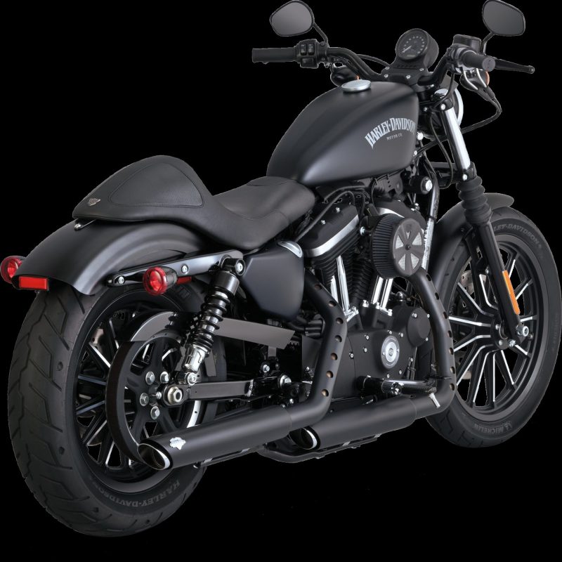 Vance & Hines HD Sportster 14-22 Twin Slash 3In PCX Slip-On Exhaust Vance and Hines Motorcycle Slip-On  AXOPROS