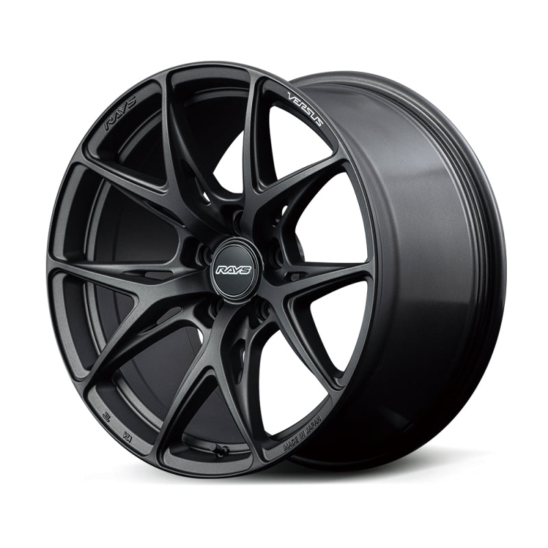 Versus VV21S 18X9.5 +38 5-100 Matte Super Dark Gunmetal Versus Wheels - Cast  AXOPROS
