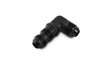 Vibrant -10AN Bulkhead Adapter 90 Degree Elbow Fitting - Anodized Black Only Vibrant Fittings  AXOPROS