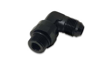 Vibrant -10AN Male Flare to Male -8 ORB Swivel 90 Degree Adapter - Anodized Black Vibrant Fittings  AXOPROS