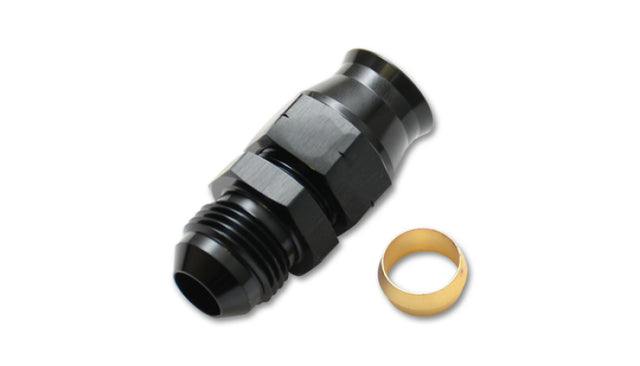 Vibrant -10AN Male to .625in Tube Adapter Fitting (w/Brass Olive Insert) Vibrant Fittings  AXOPROS