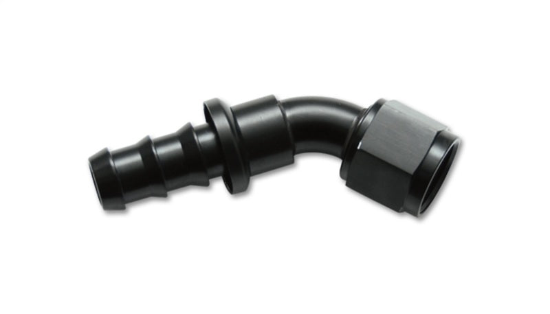 Vibrant -10AN Push-On 45 Deg Hose End Fitting - Aluminum Vibrant Fittings  AXOPROS