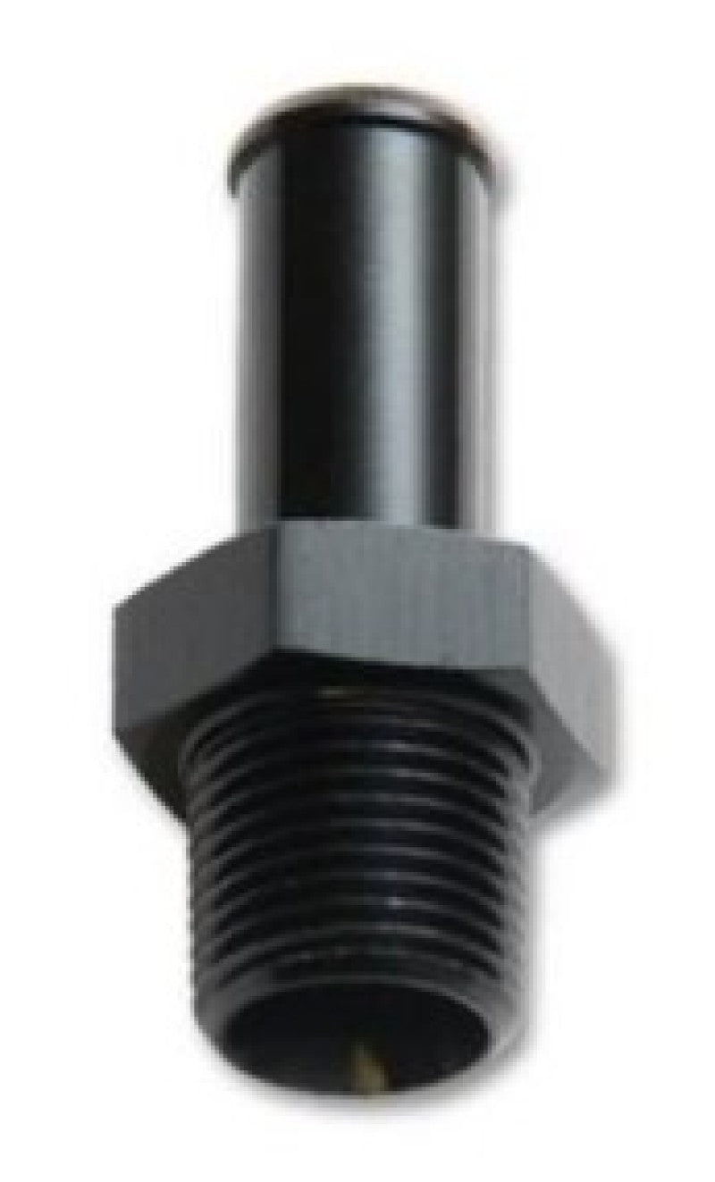 Vibrant 1/16in NPT to 1/4in Barb Straight Fitting - Aluminum Vibrant Fittings  AXOPROS