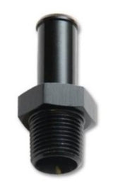 Vibrant 1/16in NPT to 1/4in Barb Straight Fitting - Aluminum Vibrant Fittings  AXOPROS