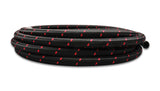 Vibrant -12 AN Two-Tone Black/Red Nylon Braided Flex Hose (5 foot roll) Vibrant Hoses  AXOPROS