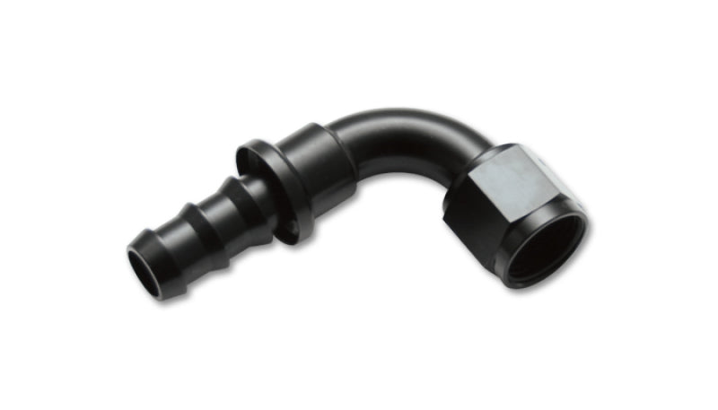 Vibrant -12AN Push-On 90 Deg Hose End Fitting - Aluminum Vibrant Fittings  AXOPROS