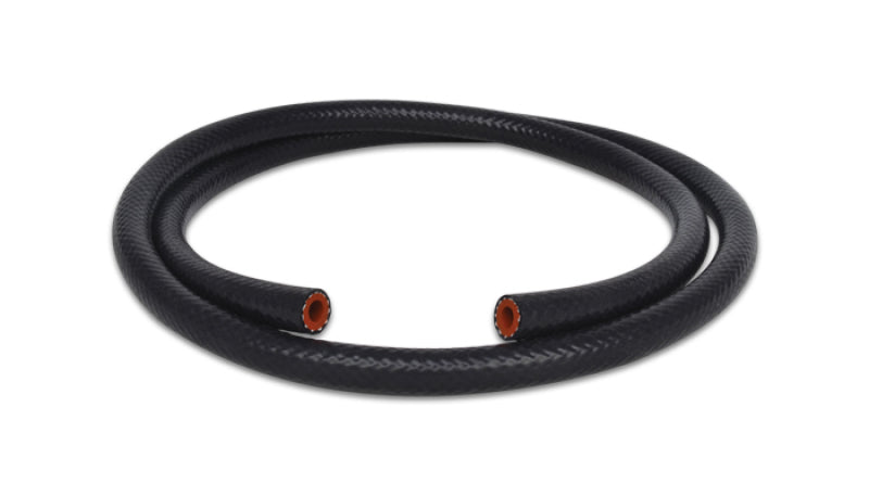 Vibrant 1/2in (13mm) I.D. x 5 ft. Silicon Heater Hose reinforced - Black Vibrant Hoses  AXOPROS