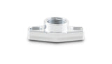 Vibrant 1/2in NPT Female 1.5in to 1.75in Bolt Hole Oil Drain Flange w/Crowfoot Vibrant Flanges  AXOPROS