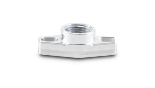 Vibrant 1/2in NPT Female 1.5in to 1.75in Bolt Hole Oil Drain Flange w/Crowfoot Vibrant Flanges  AXOPROS
