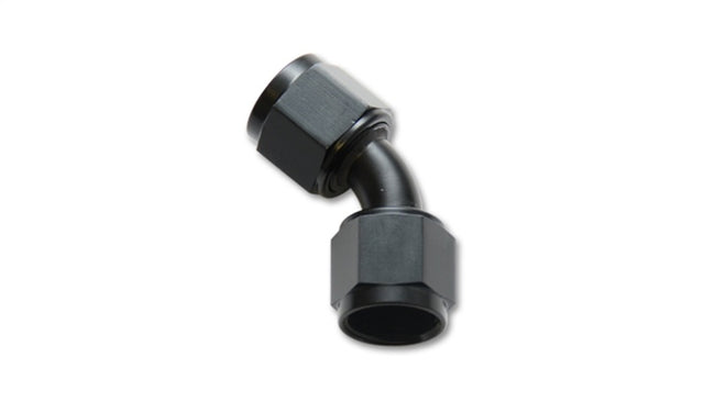 Vibrant -16AN X -16AN Female Flare Swivel 45 Deg Fitting (AN To AN) -Anodized Black Only Vibrant Fittings  AXOPROS