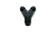 Vibrant -16AN x -16AN x 16AN Y-Adapter Fitting - Aluminum Black Vibrant Fittings  AXOPROS