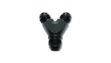 Vibrant -16AN x -16AN x 16AN Y-Adapter Fitting - Aluminum Black Vibrant Fittings  AXOPROS