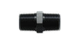 Vibrant 1/8in NPT x 1/8in NPT Straight Union Pipe Adapter Fitting - Aluminum Vibrant Fittings  AXOPROS