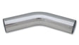 Vibrant 1.5in O.D. Universal Aluminum Tubing (45 degree bend) - Polished Vibrant Aluminum Tubing  AXOPROS