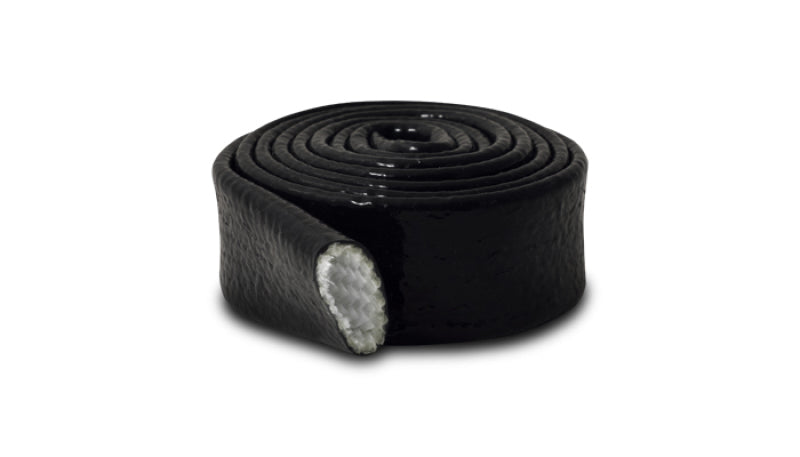 Vibrant 1in O.D. Heat Protect Flexible Sleeving (5 foot length) Black Vibrant Thermal Sleeves  AXOPROS