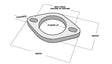 Vibrant 2-Bolt T304 SS Exhaust Flange (2.75in I.D.) Vibrant Flanges  AXOPROS
