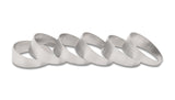 Vibrant 2.50in O.D. T304 SS Pie Cuts - Set of 6 Vibrant Steel Tubing  AXOPROS
