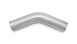 Vibrant 2.5in O.D. T304 SS 45 deg Mandrel Bend 6in x 6in leg lengths (3.5in Centerline Radius) Vibrant Steel Tubing  AXOPROS